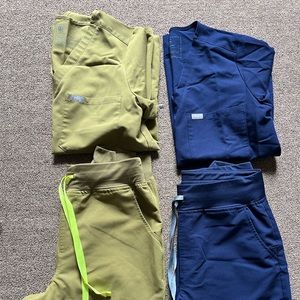 Four sets of Fig Scrubs for Women